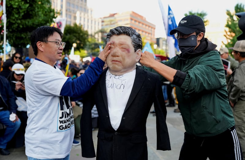 china xi jinping protest