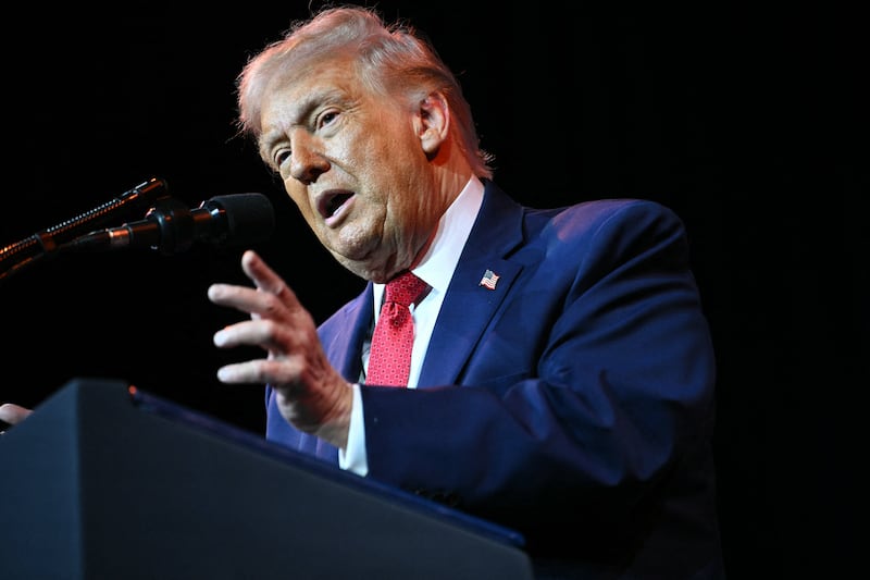 US President Donald Trump speaks during the House Republican Party (GOP) member retreat at the Kennedy Center in Washington, DC, on January 6, 2026. (Photo by Mandel NGAN / AFP via Getty Images)