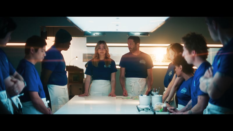 Andrew Lopez as Garrett, Lionel Boyce as Marcus, Natalie "Sugar" Berzatto, Ebon Moss-Bachrach as as Richard "Richie" Jerimovich, Ayo Edebiri as Sydney Adamu, Sarah Ramos as Jessica, Liza Colón-Zayas as Tina,  Jeremy Allen White as Carmen 'Carmy' Berzatto, Will Poulter as Luca