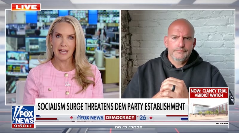 John Fetterman on Fox News.