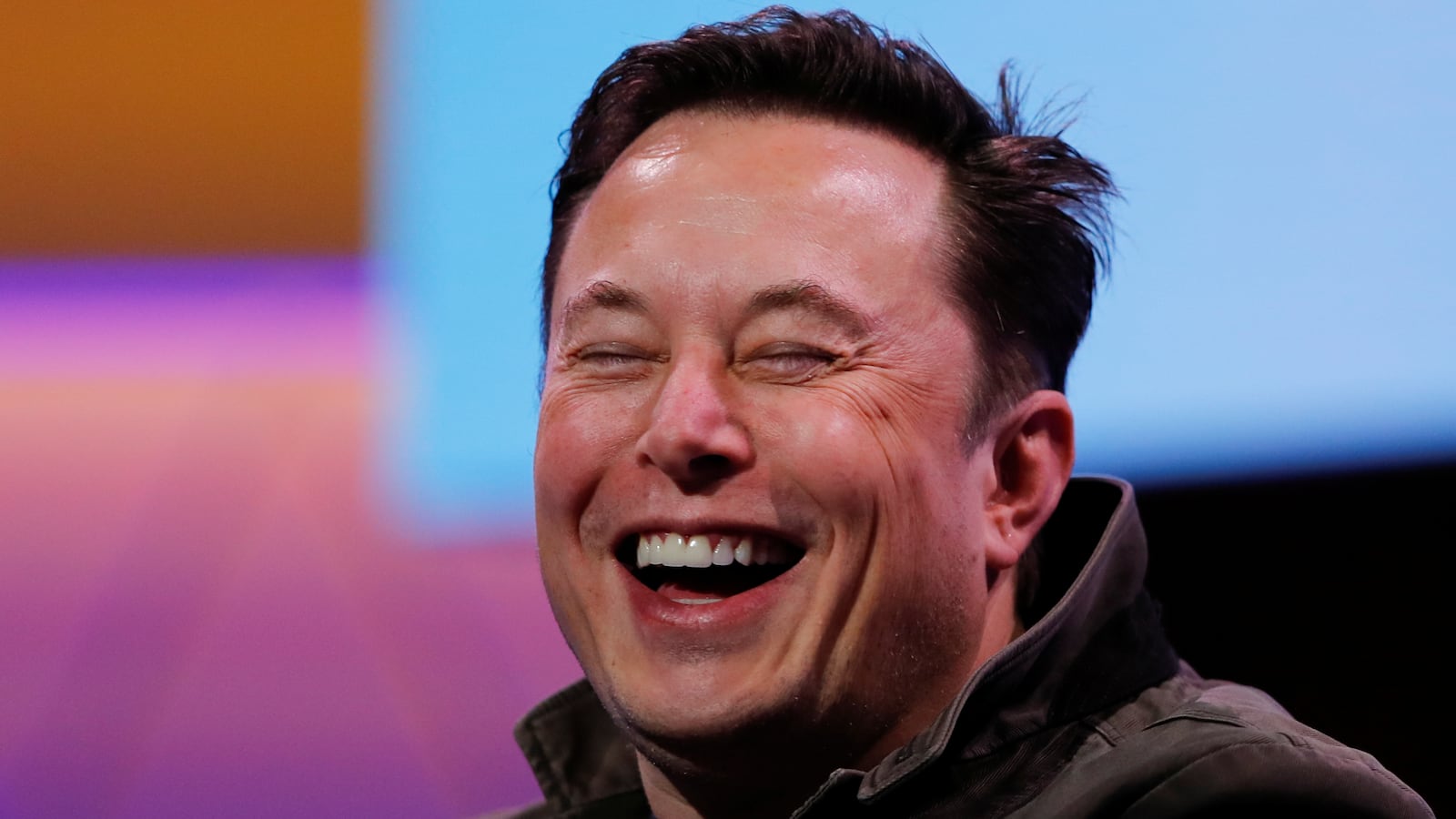 Elon Musk smiles at the E3 gaming convention in Los Angeles, California, June 13, 2019.