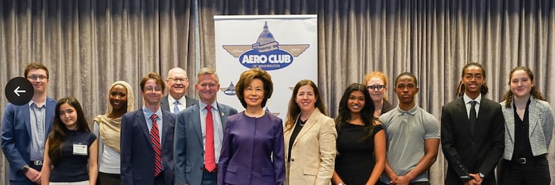 Chao made no mention of her husband during her remarks.