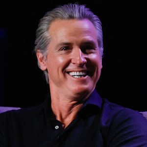 California Governor Gavin Newsom, who is considered a likely contender for the 2028 U.S. presidential election, speaks about his new memoir "Young Man in a Hurry."