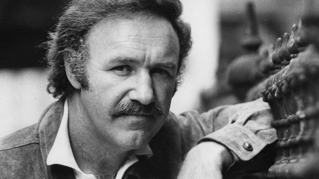 Actor Gene Hackman poses for a 1973 Evening Standard photoshoot.