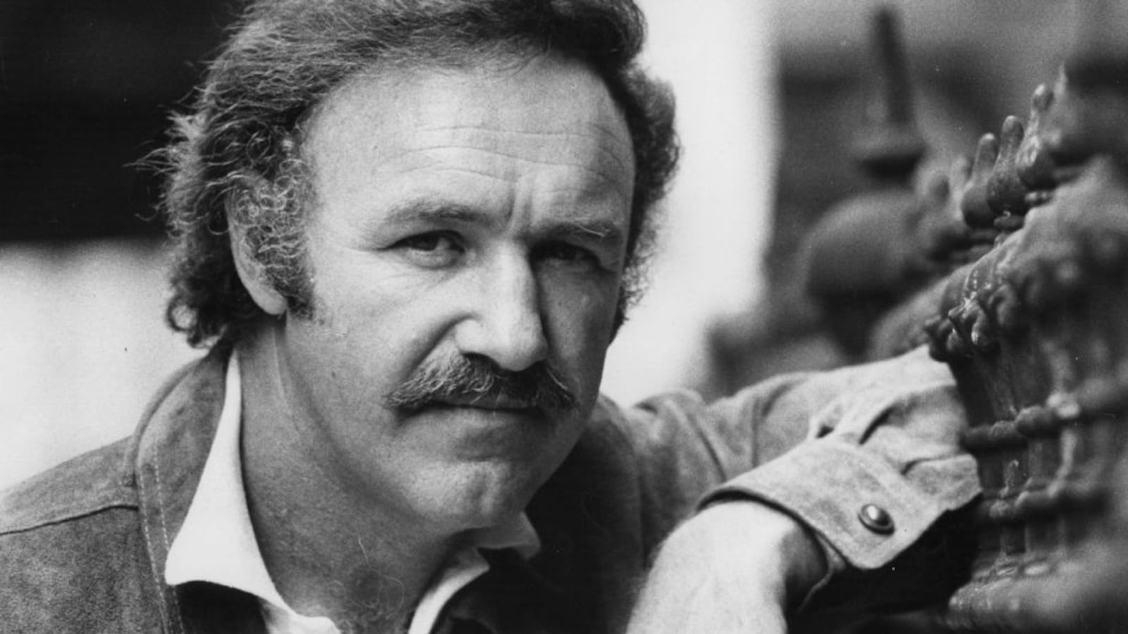 Actor Gene Hackman poses for a 1973 Evening Standard photoshoot.