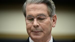 US Secretary of Treasury Scott Bessent looks on during a House Financial Services Committee Hearing on the "Annual Testimony of the Secretary of Treasury on the State of the International Financial System" on Capitol Hill in Washington, DC, on May 7, 2025.