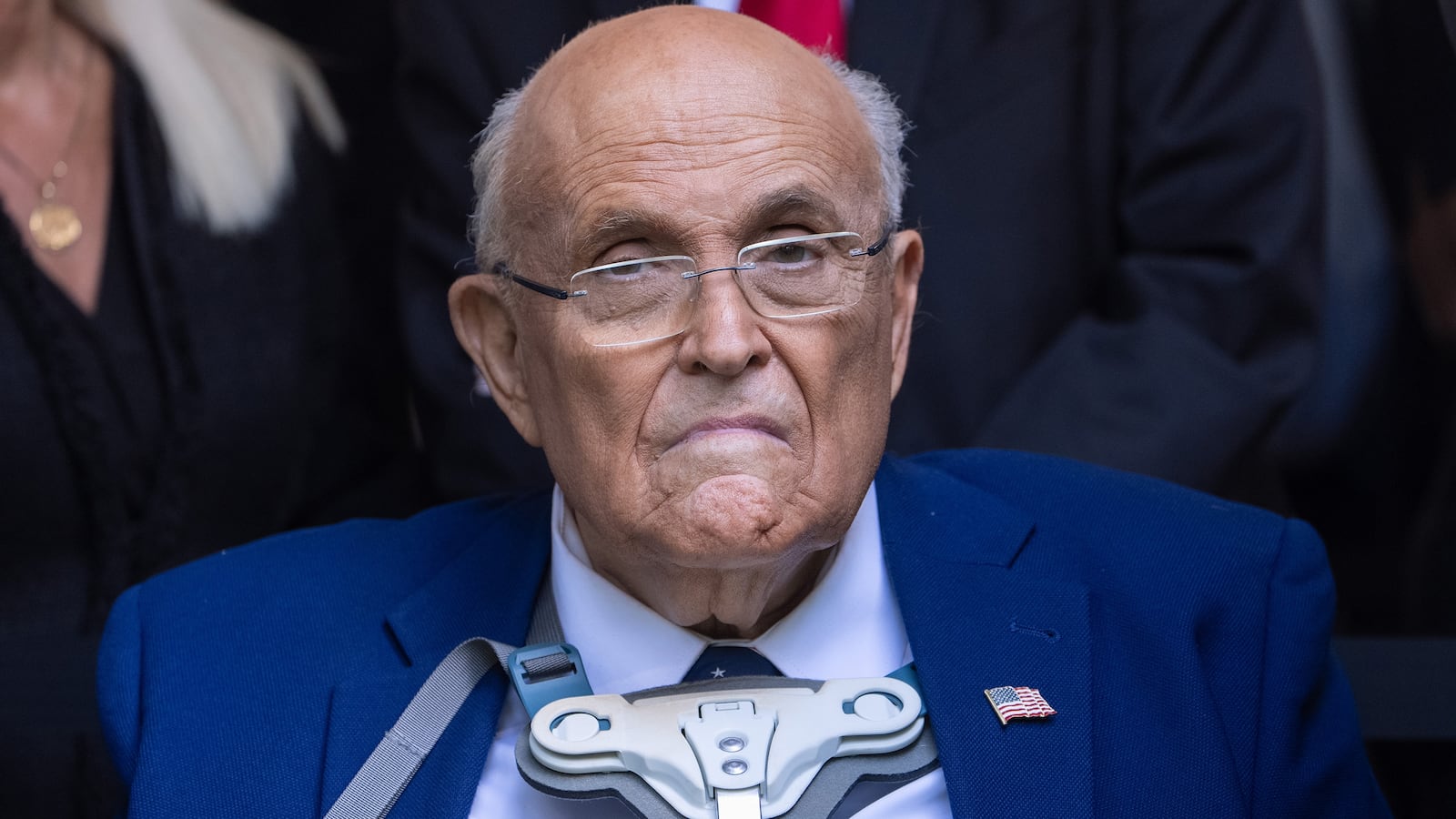 Rudy Giuliani attends the annual 9/11 Commemoration Ceremony on Sept. 11, 2025 in Manhattan.