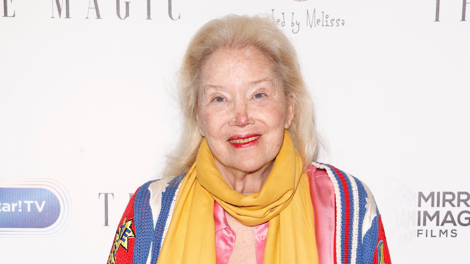 BEVERLY HILLS, CALIFORNIA - DECEMBER 13: Sally Kirkland attends the Los Angeles premiere of "Magic" held at Lumiere Music Hall on December 13, 2021 in Beverly Hills, California.