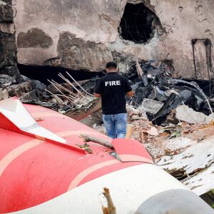 The flight crashed into a hostel for medical students near the airport in Ahmedabad.