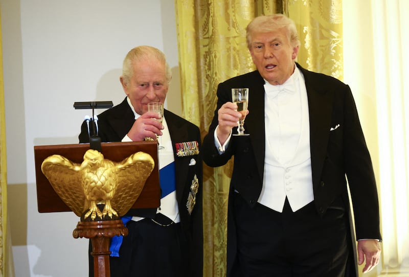 King Charles and Donald Trump