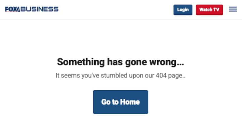 Fox quickly took down Bartiromo's bio.
