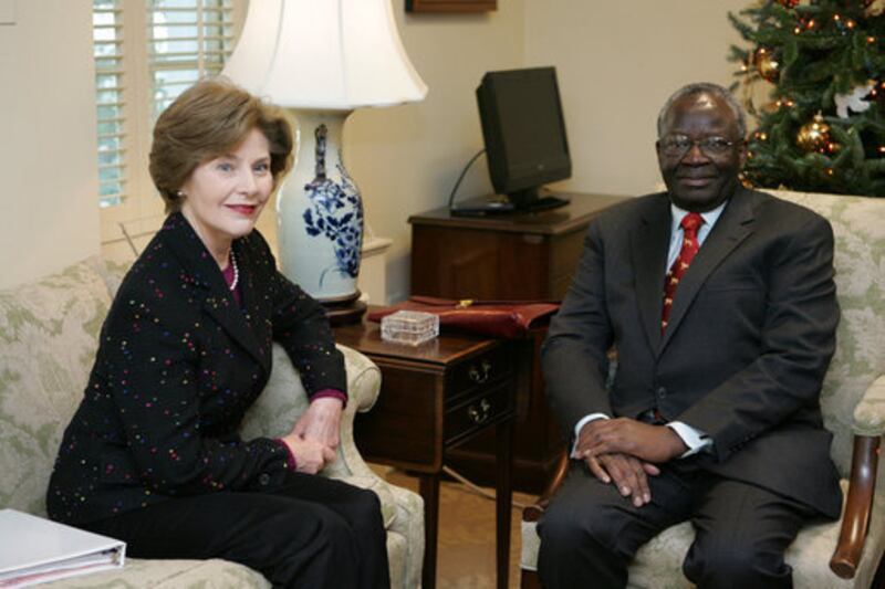 Laura Bush: Meeting with Ibrahim Gambari, U.N. Special Advisor on Burma