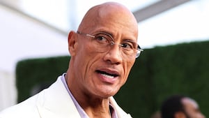 Dwayne Johnson speaks to the reporter as he attends the 83rd Annual Golden Globes First-Time Nominee Luncheon in Beverly Hills, California, U.S., December 17, 2025. REUTERS/Mario Anzuoni