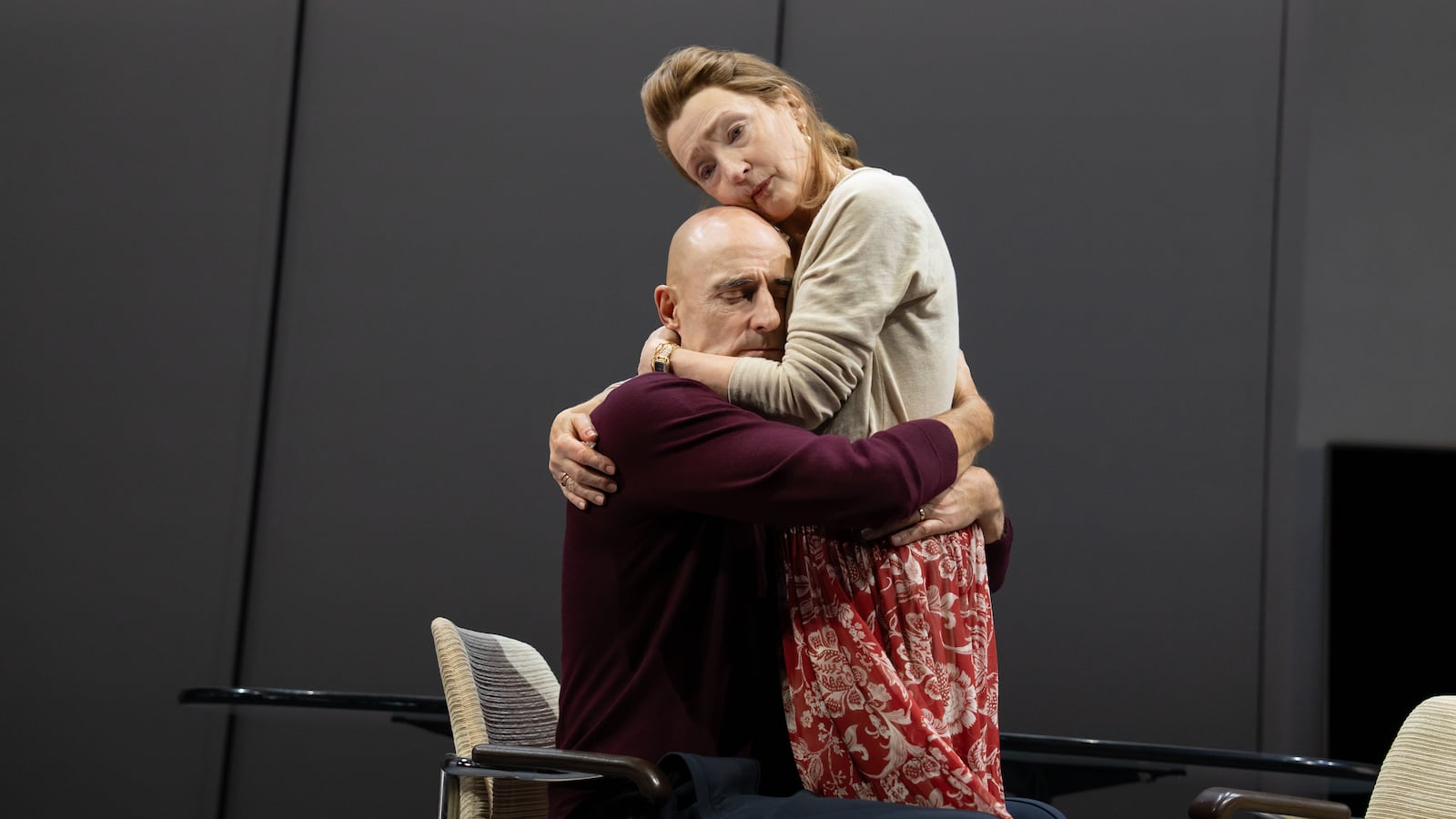 Mark Strong and Lesley Manville