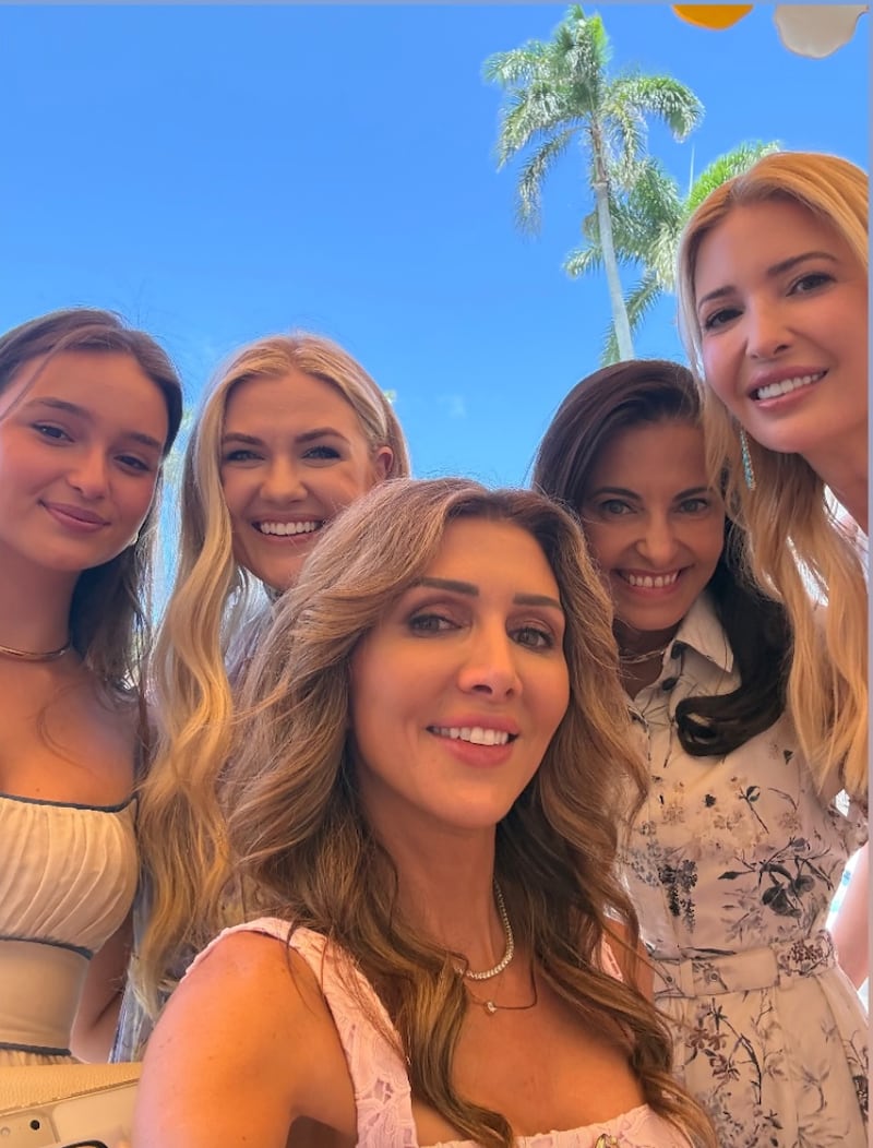 Erika Kirk, center left, and Ivanka Trump, far right, were present.