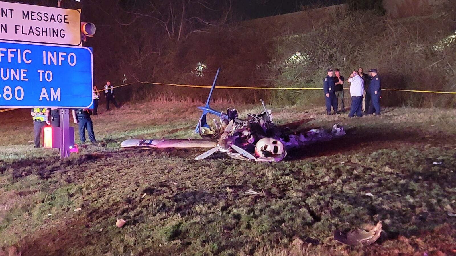 Five people were killed in a small aircraft crash along I-40 in Nashville, Tennessee, police said.