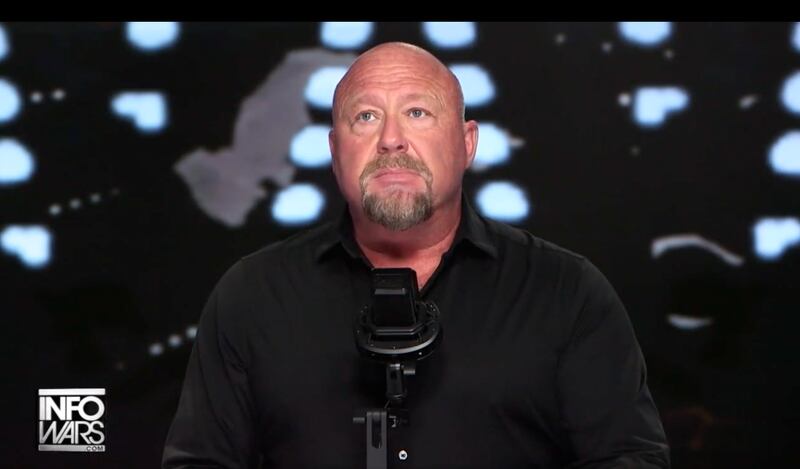 Conspiracy theorist Alex Jones called for Trump to be removed from office after his threat to civilization post.