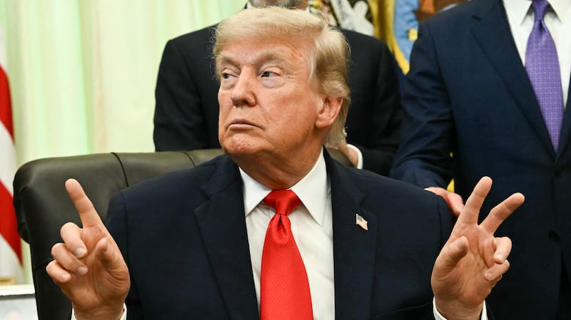 TOPSHOT - US President Donald Trump speaks before signing a proclamation in the Oval Office of the White House in Washington, DC, on June 11, 2026. (Photo by Kent NISHIMURA / AFP via Getty Images)