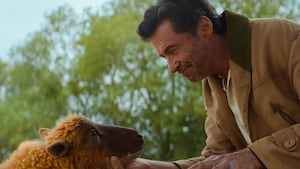 Julia-Louis Dreyfus as the voice of Lily and Hugh Jackman as George Hardy
