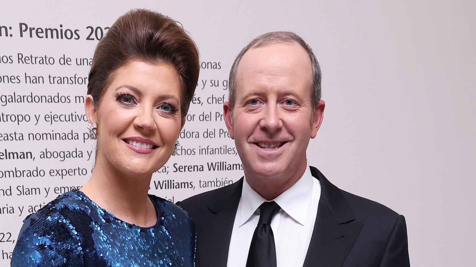 Norah O'Donnell and Geoff Tracy attend the 2022 Portrait Of A Nation Gala on november 12, 2022 in Washington, DC.