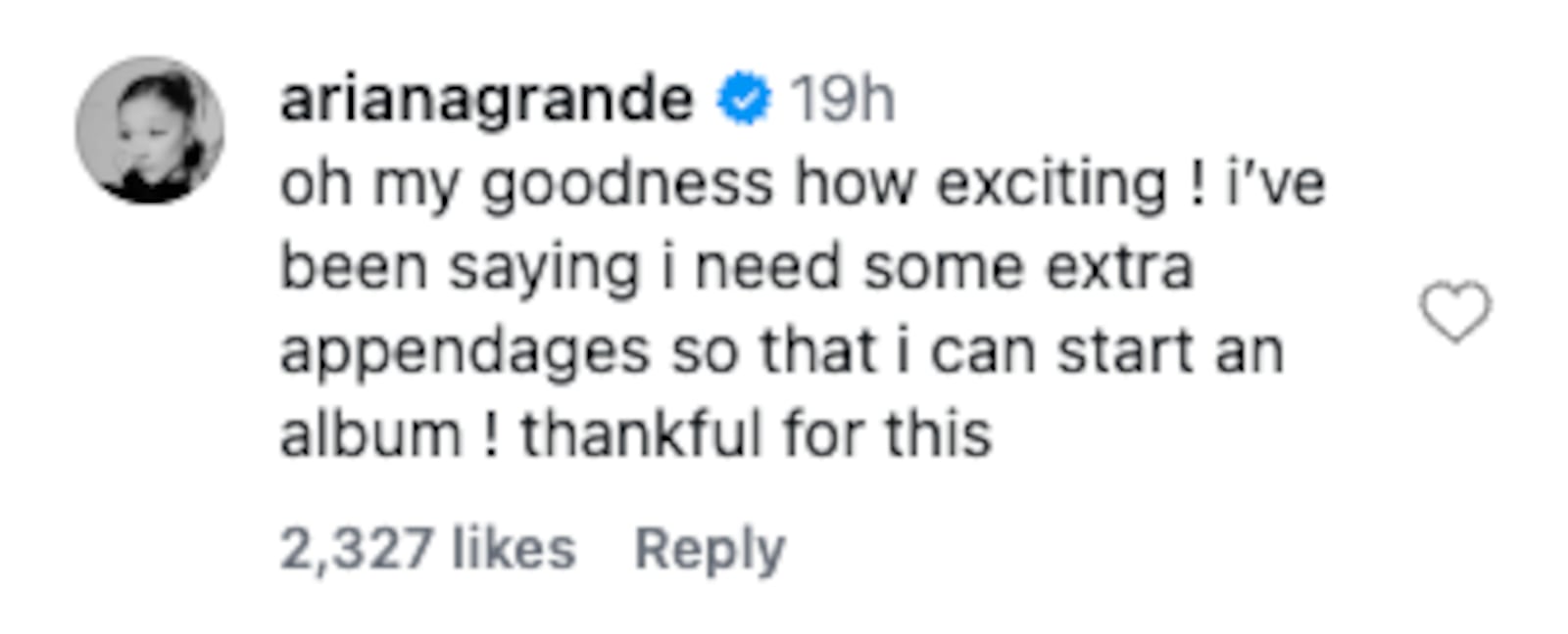 Ariana Grande comments on an editing error in one of her photos from her Vogue Japan shoot.