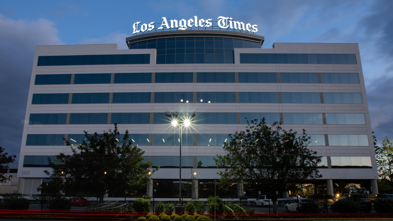 The Los Angeles Times building.