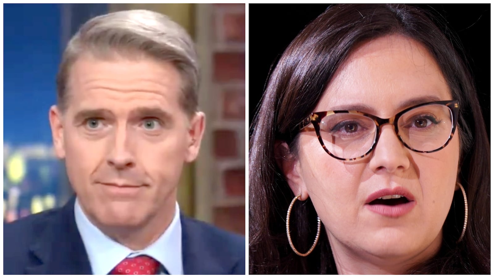 Scott Jennings and Bari Weiss.