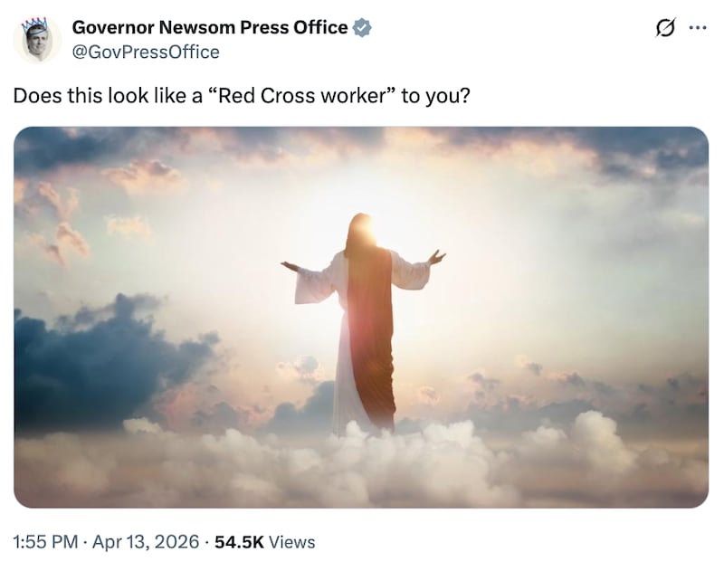 jesus newsom trump