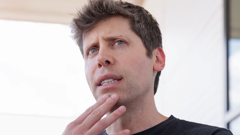 OpenAI CEO Sam Altman speaks to media following a Q&A at the OpenAI data center in Abilene, Texas, U.S., September 23, 2025.  REUTERS/Shelby Tauber/Pool