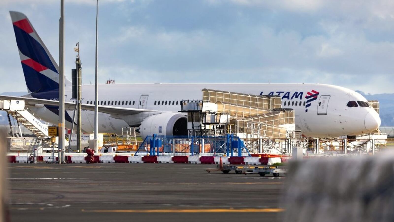 The LATAM Airlines Boeing 787 Dreamliner plane that suddenly lost altitude mid-flight, with a flight attendant’s cockpit blunder reportedly considered a likely cause of the incident.