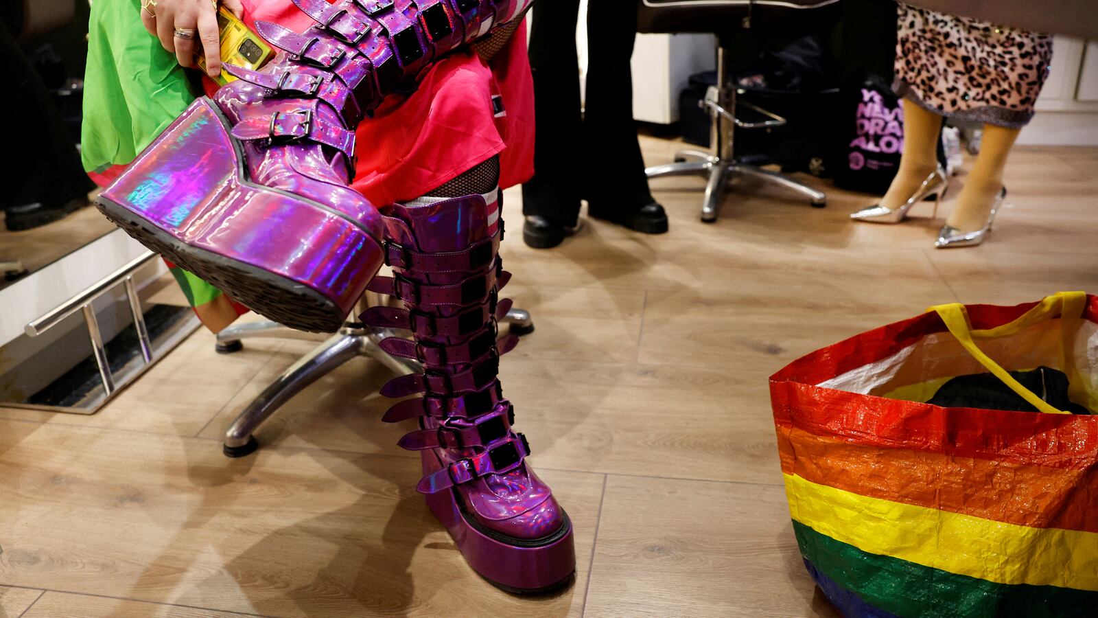 Drag artist Eli Express in Amsterdam, Netherlands, Jan. 14, 2023.