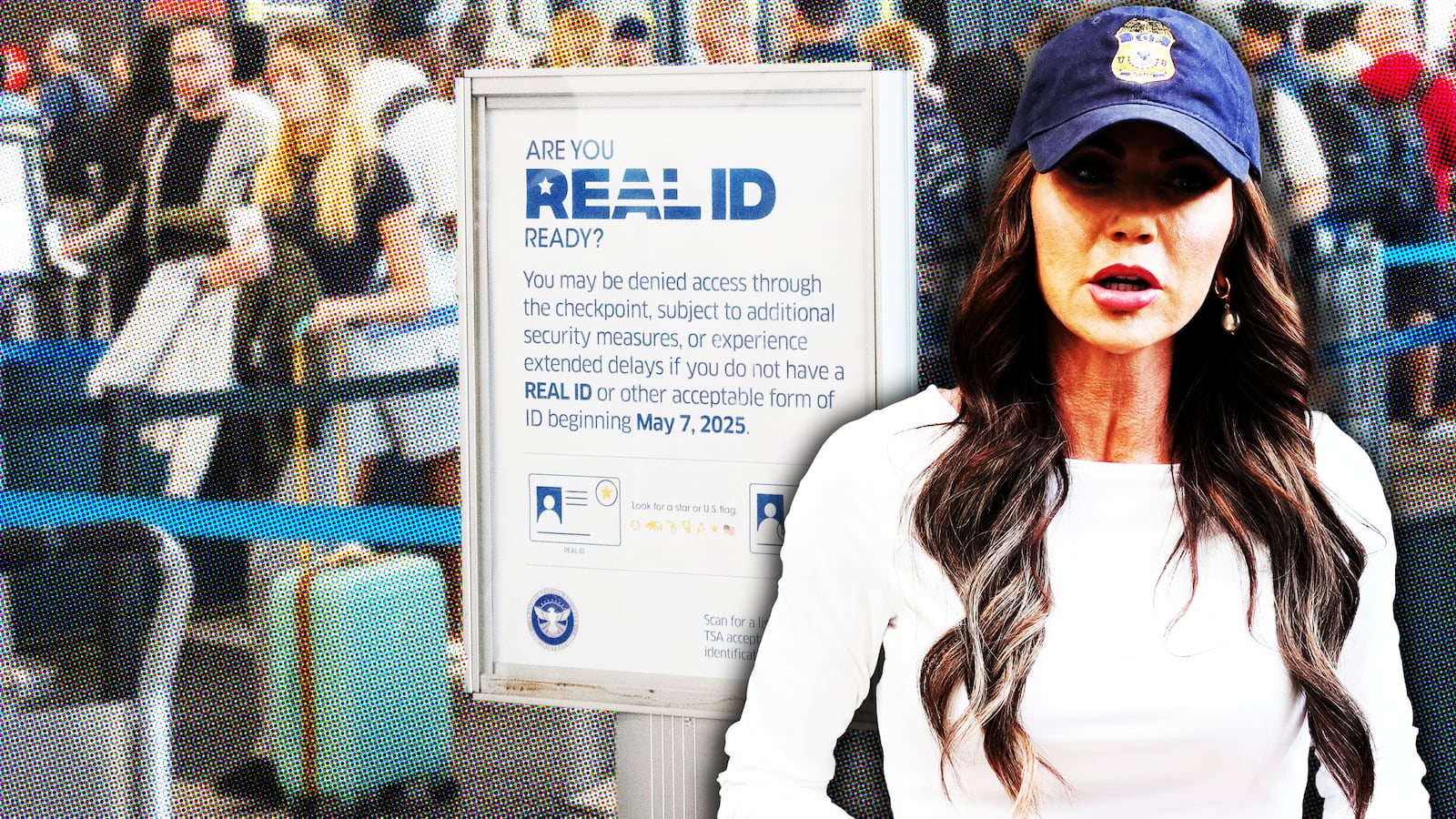 Kristi Noem, Real ID photo illustration