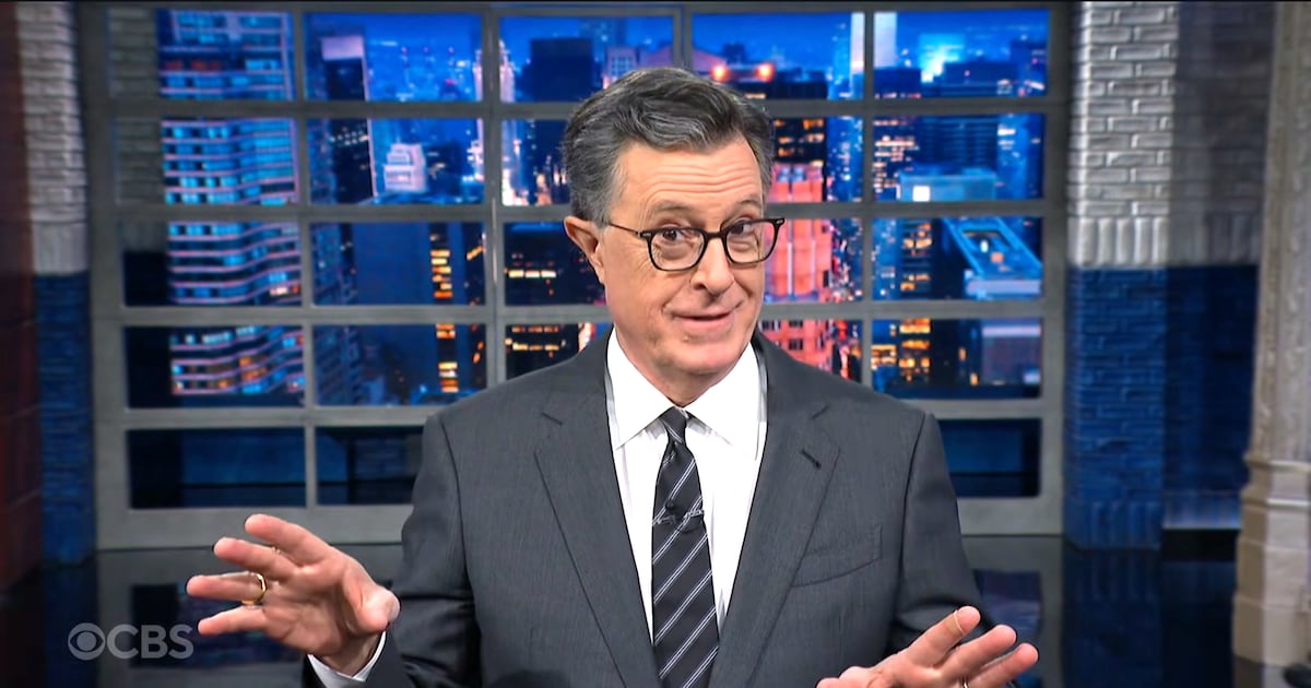 Stephen Colbert Mocks MAGA-Coded CBS Colleague’s Trump Interview
