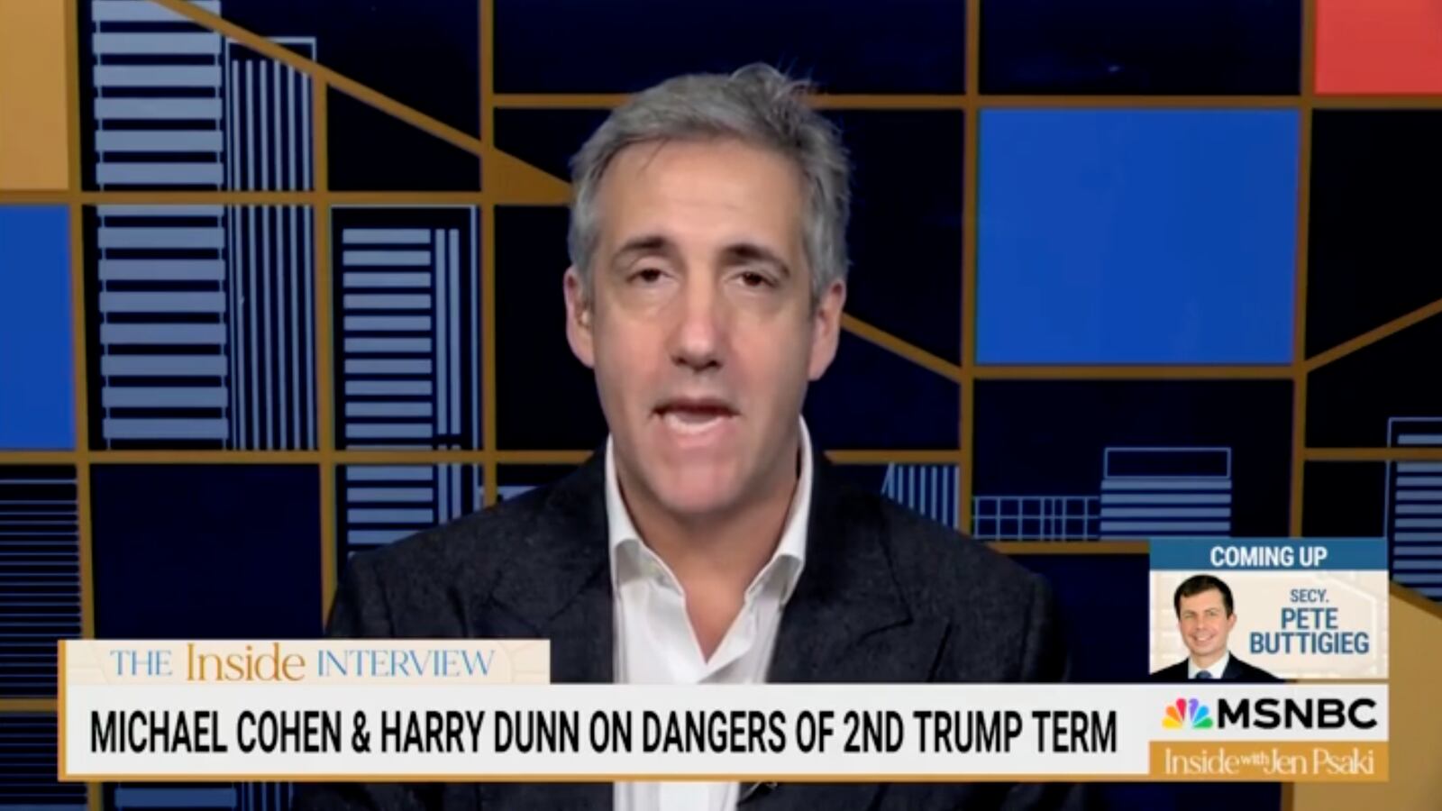 Michael Cohen appears on MSNBC’s “Inside With Jen Psaki.”