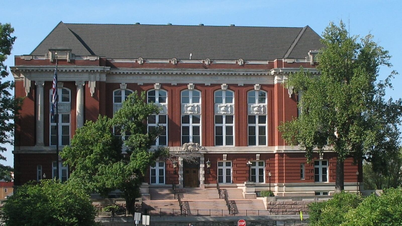 Missouri Supreme Court Building across from Missouri State Capitol in Jefferson City, Missouri.