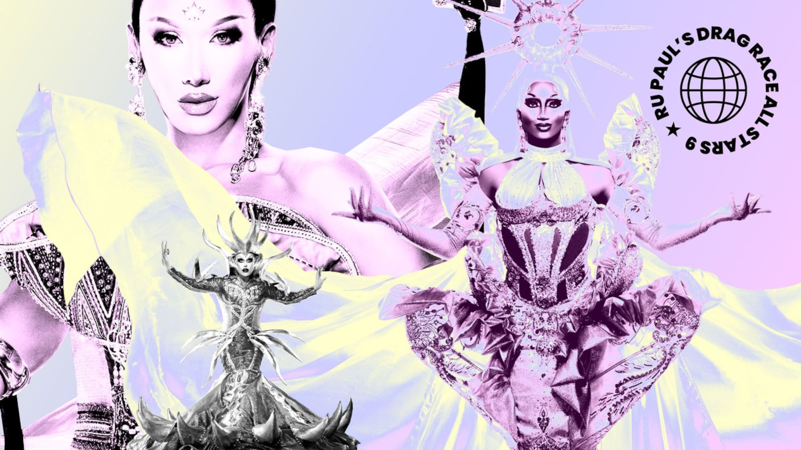 A photo illustration of Angeria Paris Van Michaels, Shannel, and Plastique Tiara