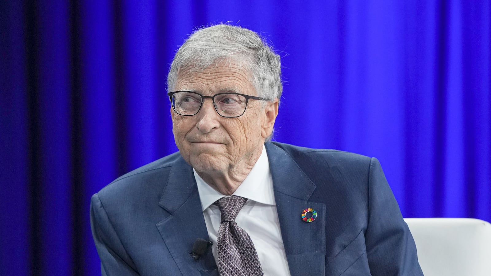 Bill Gates on stage at the Clinton Global Initiative in 2024 in New York.