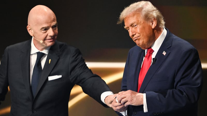 Gianni Infantino and President Donald Trump