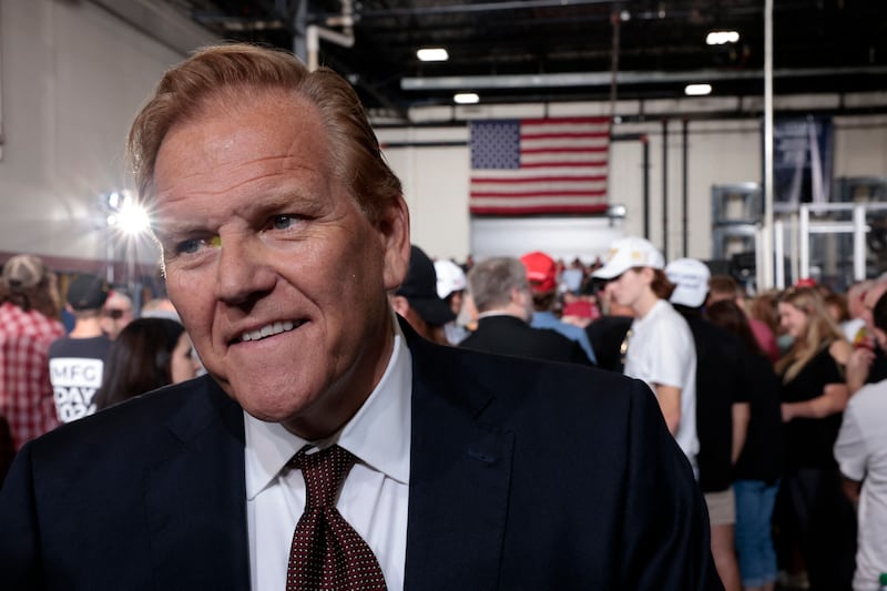Mike Rogers, looking decidedly less like Mr. Incredible.