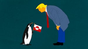 Donald Trump, Penguin illustration