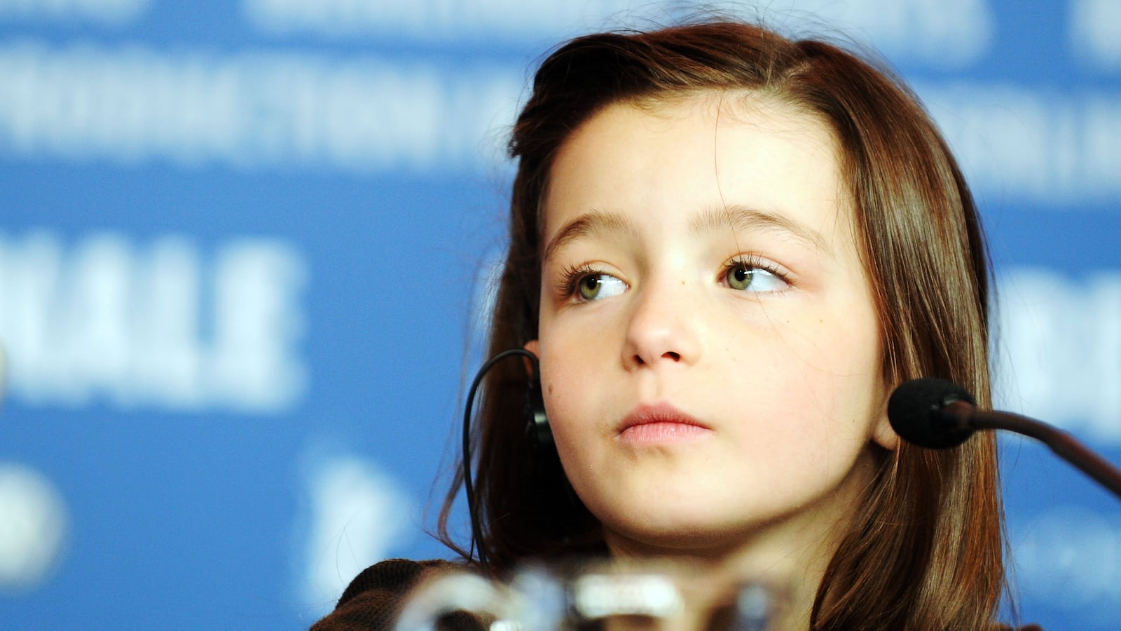 A young Sophie Nyweide attends the press conference for 'Mammoth' as part of the 59th Berlin Film Festival at the Grand Hyatt Hotel on February 8, 2009 in Berlin, Germany.