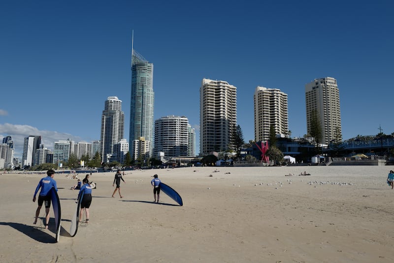 A general view of activity on the beaches and promenades of the tourist mecca on June 08, 2024 in Surfers Paradise, Australia.
