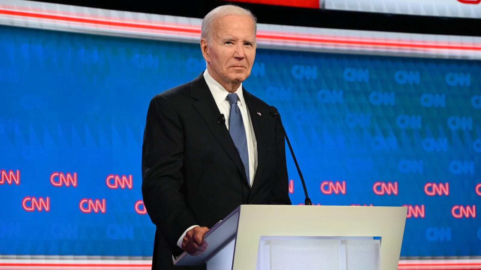 President of the United States Joe Biden at CNN Studios in Atlanta, Georgia, United States on June 27, 2024.