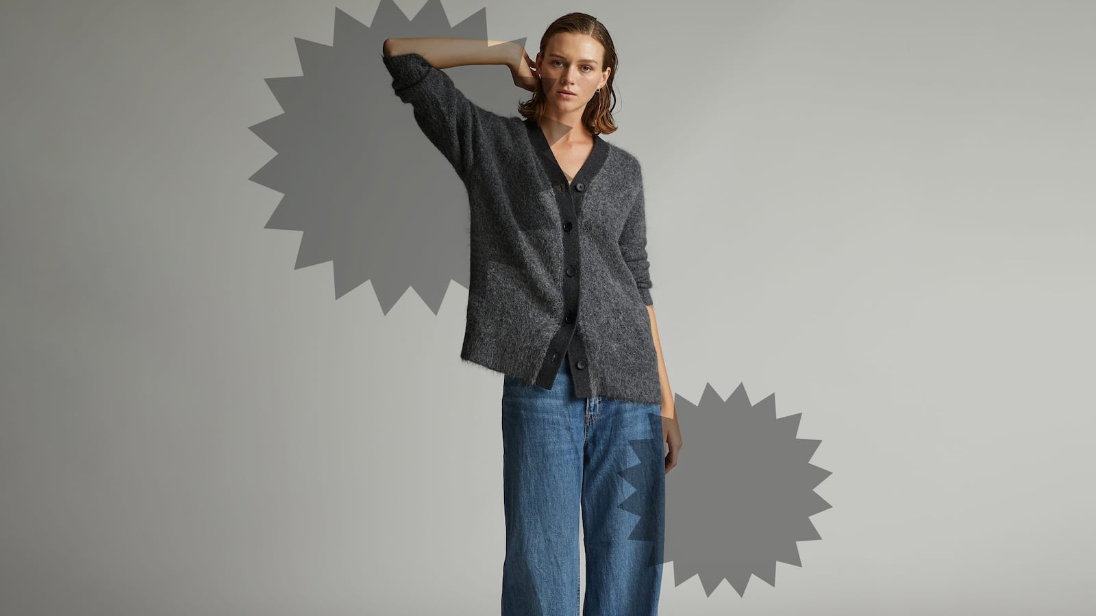 Everlane SuperFuzz Alpaca Cardigan Sweater