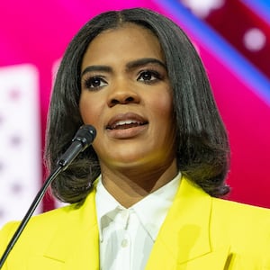 Emmanuel Macron and Candace Owens