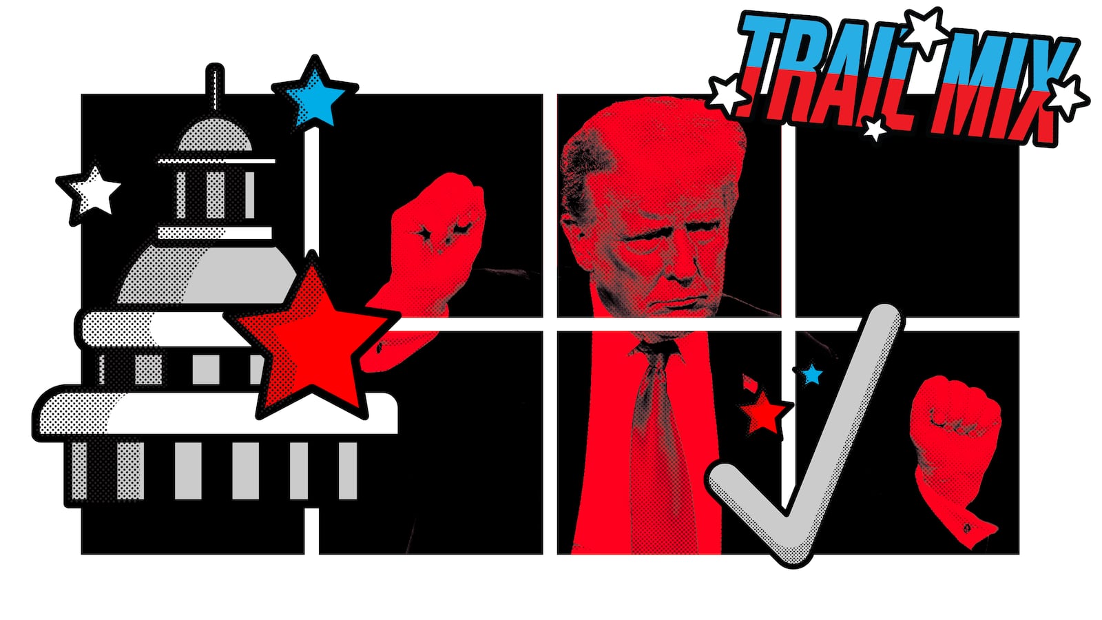 A photo illustration of former President Donald Trump.