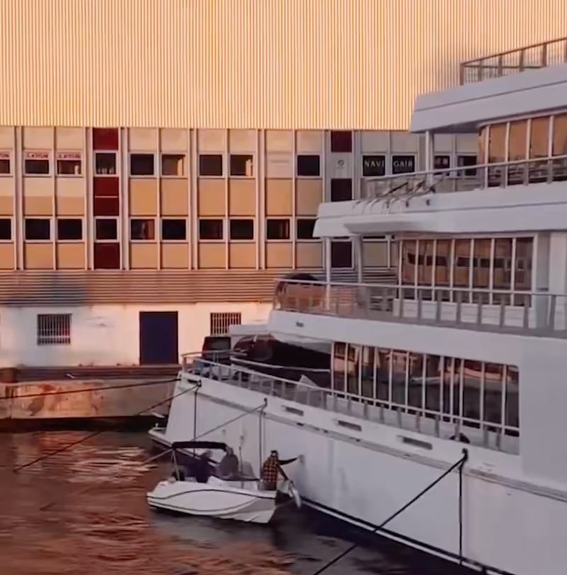 Led By Donkeys used a speedboat to launch their stunt on Larry Ellison, one of Trump's close allies.