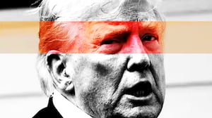 Donald Trump photo illustration, illo