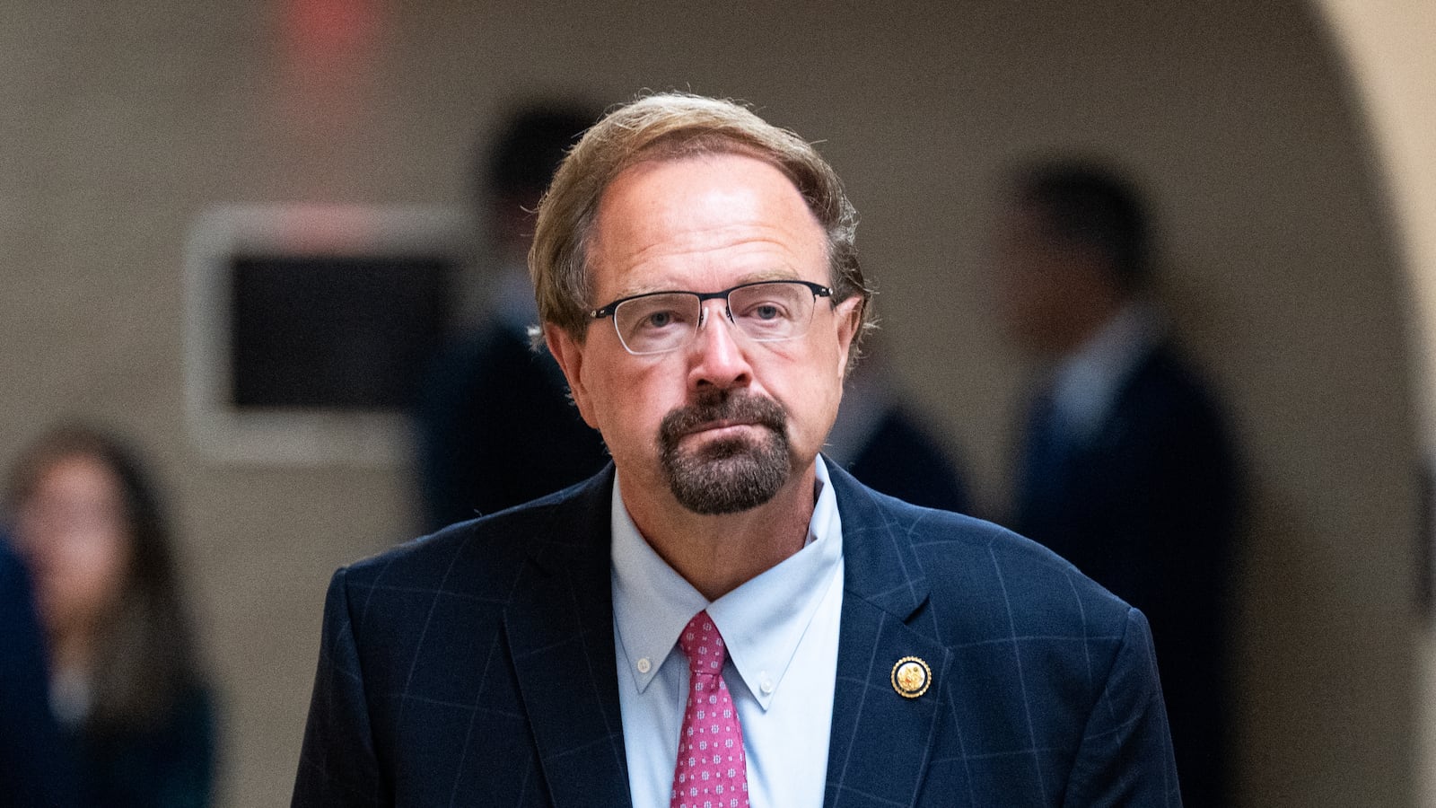 Rep. Chuck Edwards, R-N.C., leaves the House Republican Conference caucus meeting in the Capitol on Tuesday, May 6, 2025.
