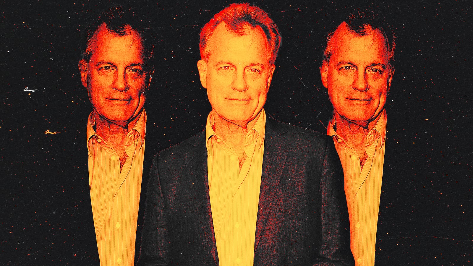 A photo illustration of Stephen Collins.